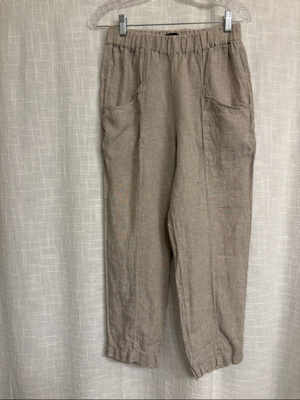Quince Linen Tapered Ankle Pants